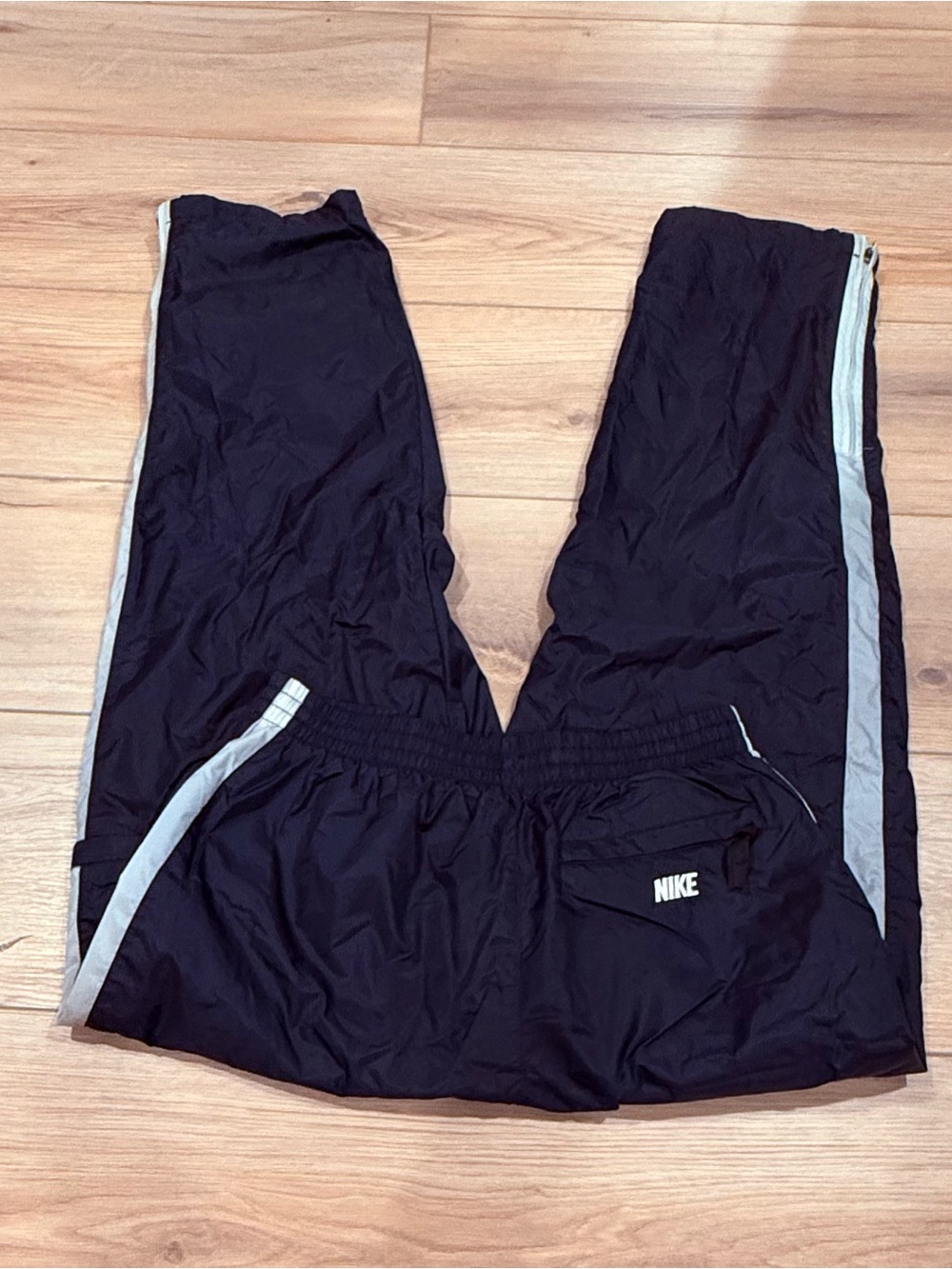 Nike men’s  navy Track Pants with Reflective Stripe